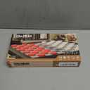 8x8 Checkers Draughts with Extendable 9x9 Inch Board, 12 Black 12 White Pieces