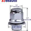12x1.5 Lug Nuts 20 Pcs Chrome Closed End Mag Style Lug Nuts with Washer 13/16" (21mm) Hex Compatible with Toyota Camry/Corolla/Tacoma Lexus