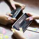 24PCS Video Handle Game Ring Light Glow in the Dark Light Up Gifts Gamer Birthday Party Decorations Supplies School Party Classroom Prizes