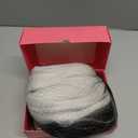 WECAN Black and White Wig-Long White and Black Wigs for Women Natural Wavy Synthetic Wig Heat Resistant Fiber Wigs for Daily Party Halloween Cosplay (28 Inch)