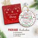 Pregnancy Announcement Christmas Ornaments - Ceramic Baby Coming Soon Ornament 2026, Baby Bump, Pregnancy Gifts for Expecting Mom, Dad - New Parents to Be Gift Ideas from Wife, Husband