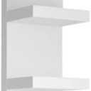 Versatile 4 Tier Wall Shelf Unit,White Lack Wall Shelf,Display Floating Shelf with LED Remote Control Light