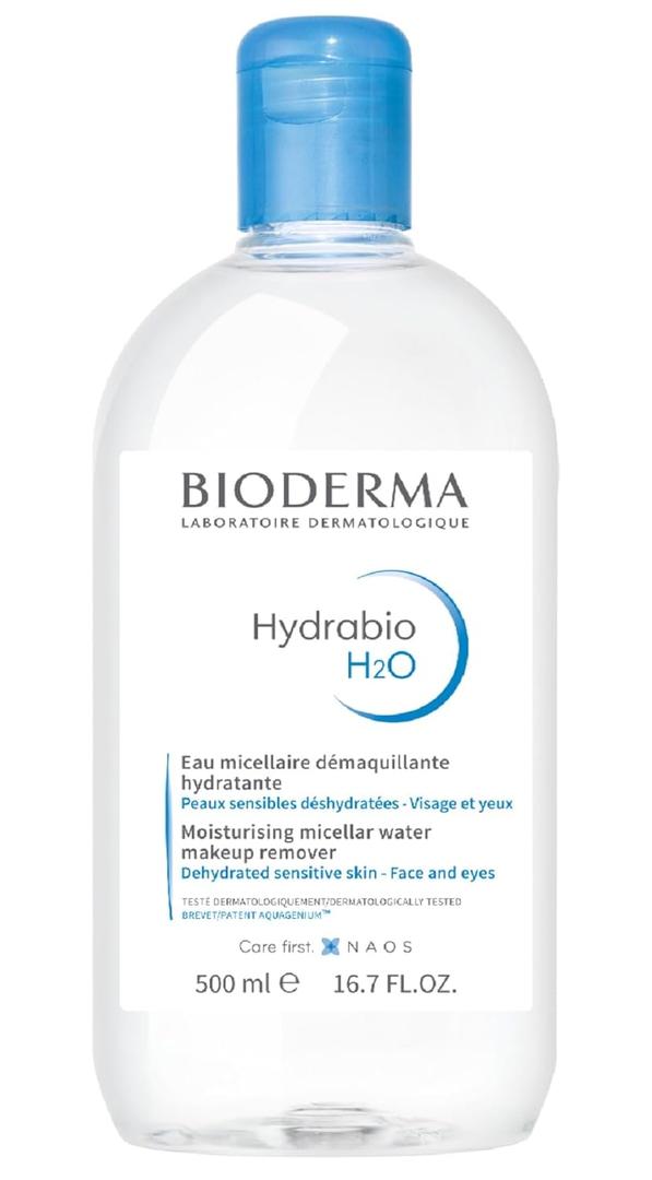 Bioderma - Hydrabio H2O Micellar Water - Face Cleanser and Makeup Remover - Micellar Cleansing Water for Dehydrated Sensitive Skin (16.91 Fl Oz (Pack of 1))