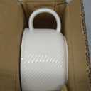 Microwave Soup Bowls with Handles: 38 Ounce Extra Large Ceramic Soup Mug with Handle & Spoon - Oversized Ramen Bowl Set of 2, 6 Inch, White