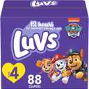 Luvs Size 4 Baby Diapers, Platinum Protection Bluey Diapers for Day & Night, Size 4, 88 Count (Packaging May Vary)