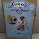 Graco Simple Sway Baby Swing, SidetoSide Sway, Infant Swing with 6 Speeds, Vibration, Abbington