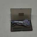 Professional Dog Grooming Scissors Kit, Titanium Coated Dog Scissors for Grooming, Grooming Shears Kit - Thinning, Curved Scissors and Comb for Dog Cat Pet (Blue 4 in 1)