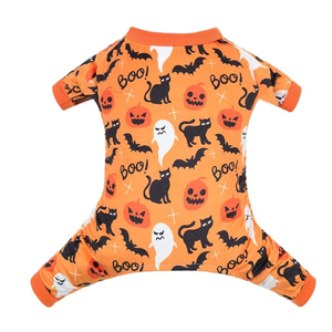 CuteBone Fleece Dog Halloween Pajamas Clothes Puppy Jammies Pet Apparel Cat Onesie for Chihuahua Yorkie Frenchies P309M (Small)