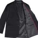HAZELAND Boys Formal Blazer Suits Jacket (Black), Size: 16-17