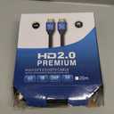 4k HDMI Cable 65 FT,High Speed HDMI 2.0 Cord, Support 4K@60Hz, ARC, HDR, 3D, Ethernet, Compatible with TV, Blu-Ray, PS4/5,Projector, Soundbar, Sky, PC, Laptop