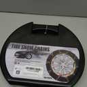Snow-Chains Easy Install Tire-Chains, One-Pull Fit Design Tire Snow Chains for Passenger Cars, Sedan, SUVs, Emergency Winter Tire Traction Car Tires 215 225 235 245 255 265 - Set of 2 (KN120)