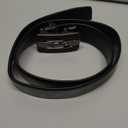 Dubulle Designer Men's Belts, Sliding Automatic Buckle Ratchet Dress Belt TOP Genuine Leather Strap Gifts (Waist Size 24'' to 38'', Belt 43''(110cm), Black Crocodile Hollow Buckle)