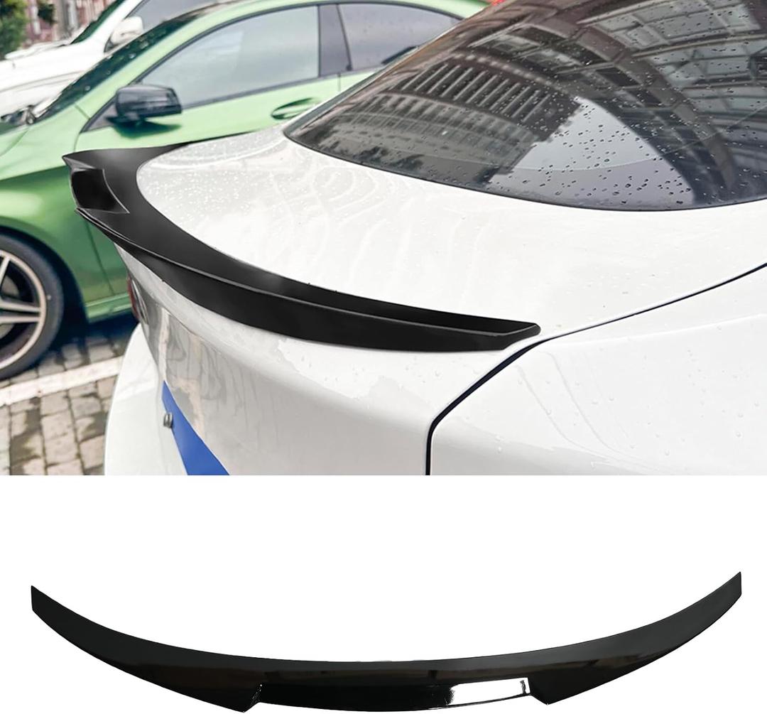 KHK F36 Rear Spoiler, Gloss Black Rear Trunk Spoiler Wings, ABS Material M4 Style Rear Spoiler Wing Lid Fits for BMW 4-Series F36 4-Door Gran Coupe
