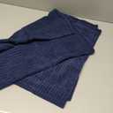 MIULEE Decorative Throw Pillow Covers for Couch Bed Livingroom 18x18 Inch Set of 2 Navy Blue Boho Accent Throw Pllows Broadside Striped Patchwork Soft Corduroy Summer Coastal Pillowcases