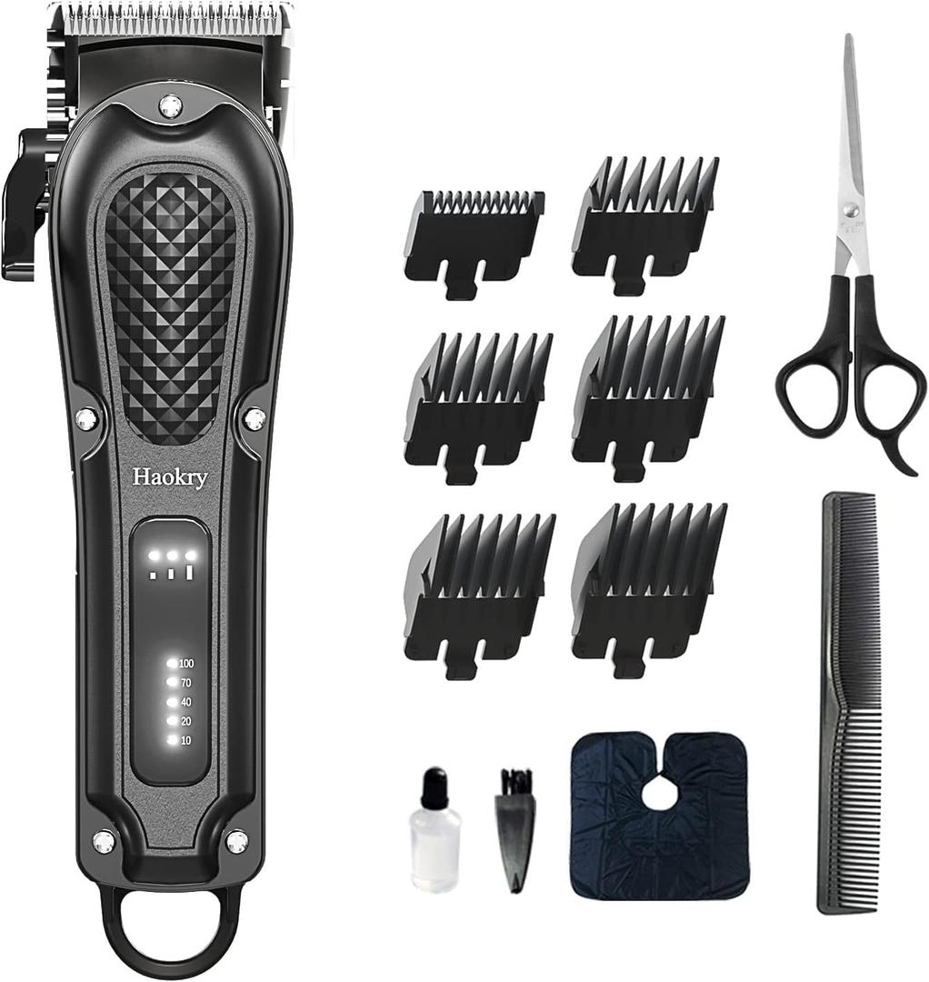 Hair Clippers for Men Professional - Cordless&Corded Barber Clippers for Hair Cutting & Grooming Rechargeable Beard Trimmer