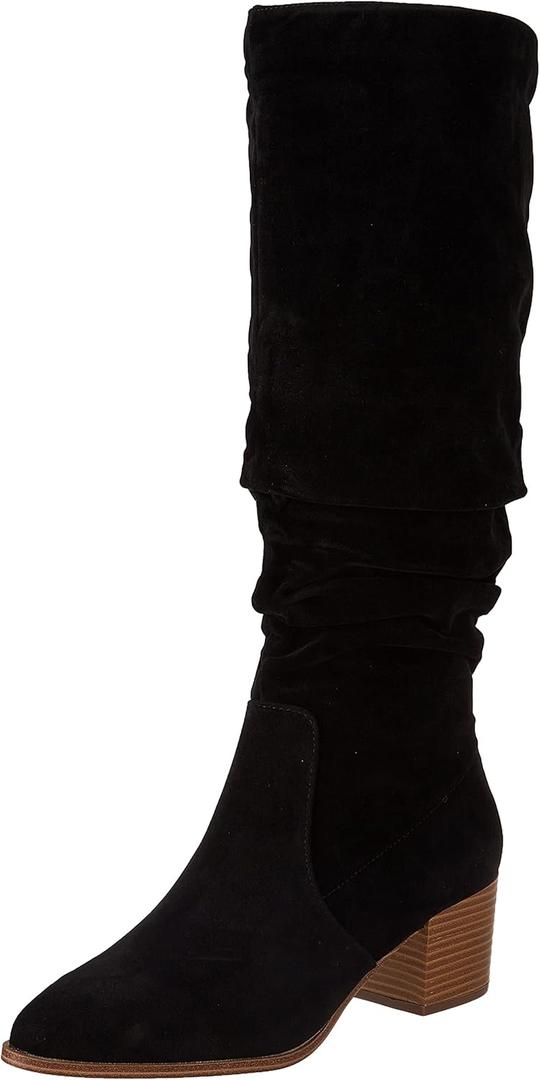 Women's Tall Block Heel Boots (10, Black)