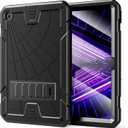 TSQQST Lenovo Tab M10 Plus Case 10.6 Inch 2022 3rd Gen (TB-125F/TB-128F) with Screen Protector Stand | Heavy Duty Rugged Kids Case for Tablet Lenovo M10 Plus 10.6" (Black)