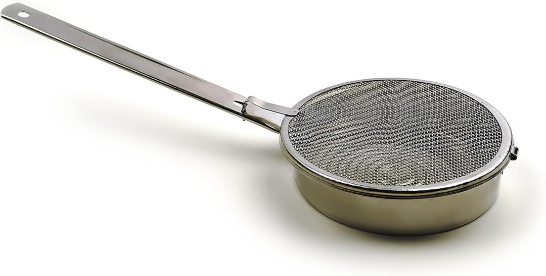 RSVP International Kitchen Roasting Collection Dishwasher Safe, Nut/Seed Toasting Pan, Stainless Steel