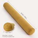 Long Round Bolster Pillow for Adults, Soft Cylinder Roll Pillow for Bed & Couch, Supportive Sleeping Pillow(Honey Yellow, 59"*7.87")