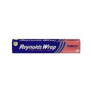 Reynolds Wrap Everyday Strength Aluminum Foil Roll, Freezer and Grill Safe, Great for Foil Packets and Home Cooking, 12 Inches Wide, 200 Total Sq. Ft.