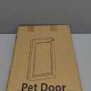 Dog Door for Door, Doggy Door Doggie Door, Medium Dog Door All Aluminum Black, Heavy Duty Pet Door, Double Magnetic Flaps, Thermal Tnsulation, Energy Efficient, Sliding Lock Panel (Pets Up to 45Lb)