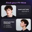 Concert Ear Plugs, 2 Pairs High Fidelity Ear Plugs Noise Reduction with Acoustic Filter  NRR of 22 and 24dB Silicone Ear Plugs for Festival, Nightclub, DJs, Musicians, Noisy Workplace(Purple)