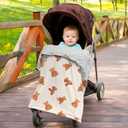 Bear and Buffalo Check Plaid Baby Blanket Gender Neutral Blankets for Newborn Baby Girls or Boys Nursery Toddler Double Layer Blanket with Dotted Backing and Bear Printed (Bear1)