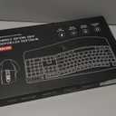 Wireless Keyboard and Mouse Combo, 2.4G Full Size Wave Keys Ergonomic Keyboard with Wrist Rest and 3-Level DPI Adjustable Wireless Ergonomic Mouse for Windows, Mac OS Desktop/Laptop/PC(Black)