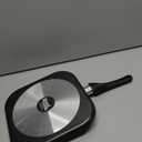 GoodCook 11-Inch Square Griddle Pan, Nonstick Aluminum Frying Pan, Even Heating, Ergonomic Handle, Perfect for Eggs, Bacon, and Breakfast, Small Griddle Pan, Durable Black Finish