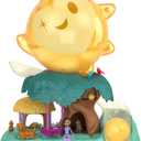 Mattel Disney Wish Toys, Magical Star Playset with Asha Mini Doll & 7 Surprise Wish Orbs Including 1 Star Figure & 6 Animal Friends, Inspired by the Movie