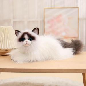 20 Inch Ragdoll Cat Stuffed Animals Handmade Realistic Plush Toy Pet Cat Gift for Kids Boys Girls Birthday