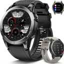 Smart Watch for Men Fitness Tracker GPS: Military Smart Watches for Android/iPhone GPS Watch 1.43" AMOLED Make Answer Call Running Digital Mens Watches Samsung Compatible Step Tracker Heart Monitor