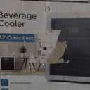 BLACK+DECKER 1.7 Cu. Ft. Beverage Cooler, Beverage Fridge with Double Pane Glass Door, Drink Fridge and Beverage Refrigerator with 63-Can Capacity for Home Bar, Home Office and More