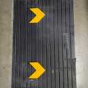 Rubber Threshold Ramp for Doorways Heavy Duty 7.5cm 3" Rise Wheelchair Ramp, 1 Pack Recycled Rubber Power Curb Ramp for Door Threshold Wheelchair Scooter Ramp Curb Ramp(RTR75)