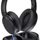 Wireless Headphones for TV Watching, TV Headphones with Transmitter Charging Base, Bluetooth V5.3, No Lip-Sync Delay, Clear Voice, Plug & Play, Comfortable, Gifts for Elderly/Seniors (Black)