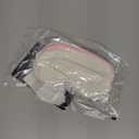 2 Pcs Plush Fluffy Eye Mask Soft Sleeping Blindfold Eye Cover Comfortable Furry Faux Fur Sleeping Mask Satin Nap Night Eyeshade Cover for Women Men Gift (White, Pink)