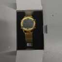 Women's Step Counter Pedometer Watch with Stainless Steel Bracelet, Stylish Design, No App, No Charging Needed for Step, Calorie, Distance, Alarm, Countdown TimerTU-2401 (Gold)