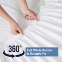 Cottington Lane RV King Sheets 100% Egyptian Cotton, RV King 72" x 80" Premium Quality 4 Piece Sheet Set for Campers & Motorhomes, High Thread Count White Solid with 6-10" Deep Pocket