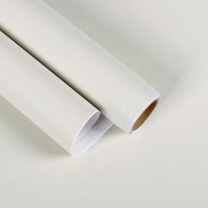 15.7"x160" White Wallpaper Peel and Stick Removable Matte White Contact Paper for Countertops Waterproof Solid Color Wall Paper Modern Self Adhesive Vinyl Wallpaper for Cabinets Bedroom Wall