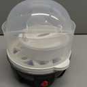 Electric Egg Cooker | Boils upto 7 eggs | Poacher | Omelet maker | Vegetable steamer, dumpling & More | Royal Black