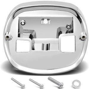 Benlari Tail Light Base Plate Replacement [Part# 68296-99A] Brake Light Bracket Baseplate Mount Fit for Sportster Dyna Road King Electra Glide Heritage Softail Fat Boy 2000-later (Chrome)