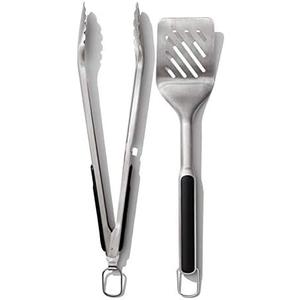 OXO Good Grips Grilling Tools, Tongs and Turner Set, Black