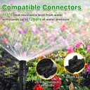75FT Garden Hose, Lightweight Water Hose, 3/4" Connectors Lawn Hose for Outdoor, Outside Hose for Yard Backyard, Collapsible & Car Wash Watering