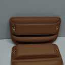 Universal Fit Car Seat Gap Filler Organizer, Premium Leather Car Organizers and Storage Car Accessories for Women/Men, Adjustable Gap Filler for Car SUV Truck (Brown, 2 Pack)