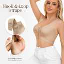 Front Closure Compression Bras for Women Post Surgery Mastectomy Adjustable Straps Wirefree No Padding