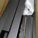Colingmill 55 Inch/4.58 ft H Wooden Mailbox Post with Planter Box for Outside Decorative Post Flower Box(Not Included Mailbox)(Black)