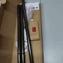 TONIAL Curtain Rods 32 to 58 Inch(2.6-4.8ft), Telescoping Splicing 3/4 Drapery Rods for Windows 20 to 53 Inch(1.7-4.4ft)32 to 58 Inch Decorative Single Rod with Small Cap Finial, Bronze