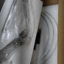 Semi Flush Mount Ceiling Light Fixture Glass Drum Chandelier Entryway Light Fixture 16''Brushed Nickel Flush Mount Ceiling Lights 3-Light Foyer lighting fixtures for Living Room Hallway Bedroom (Silver)