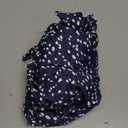 Eomenie Women's One Piece Swimdress Swimsuit with Drawstring Tummy Control Bathing Suits Push Up Swim Dresses with Bottom (Medium, Dark Blue Dots)