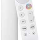 Replacement Remote for Google TV Streamer (4K), Voice Search Remote with Buzzer, Compatible with Chromecast Google TV and Streaming - White